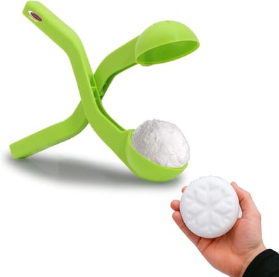 Sneeuwbaltang - Sneeuwballenmaker - Winterpret Maken - Nooit Meer Koude Handen - 38 cm - Groen