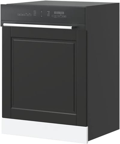Vaatwasserblende Porto - Frontpaneel Keukenkast - Keuken Beschermen - Vochtbestendig Houtmateriaal - 60 x 15 x 67 cm - Zwart