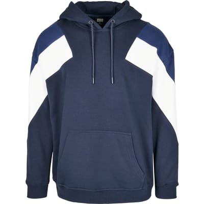 Urban Classics - Oversize 3-Tone Hoodie/trui - M - Multicolours