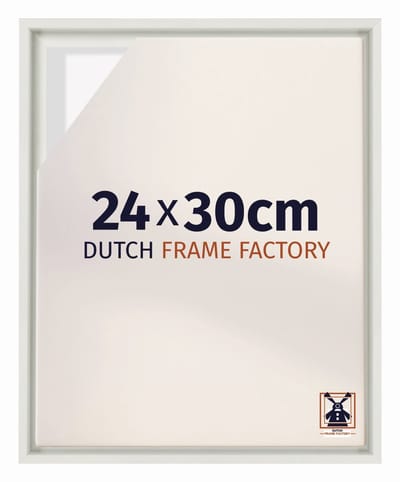 Baklijst 24x30 cm - Wit Mat - Geschikt voor Canvasdoek - MDF Baklijst Lausanne