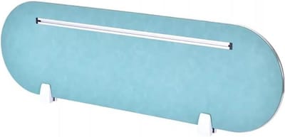 Bureau scheidingswand - Privacy paneel - Werkruimte indelen - Geluiddicht materiaal - 60 cm breed - Grijs