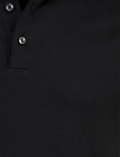 Zwart poloshirt Boss Black H-pack korte mouw pique 3-knoops