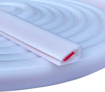 3 mm x 3 meter, rubberen afdichting, randbeschermingsprofiel voor autodeuren, glasplaten, metalen platen (3 meter, 3 mm)