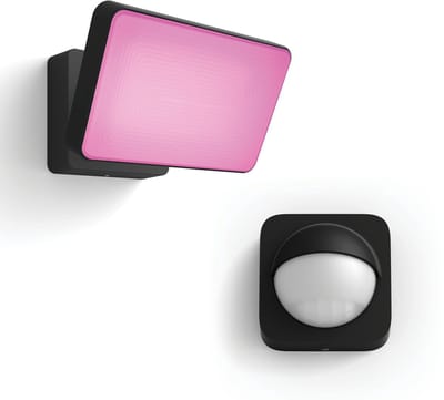 Philips Hue Discover Verstraler (Zwart) - Buitenlamp met Bewegingssensor - Wit en Gekleurd Licht - Incl. Hue Bewegingssensor voor Buiten - Hue White and Color Ambiance