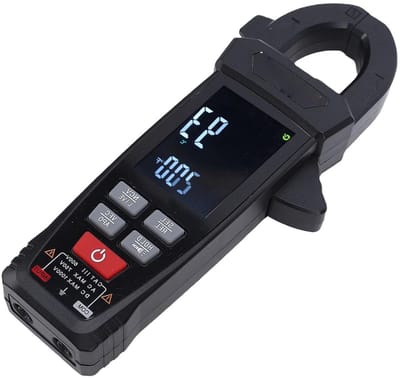 Digitale Stroomtang - Stroommeter Klem - Elektrisch Onderhoud - NCV Spanningstest - 600A AC DC - Zwart