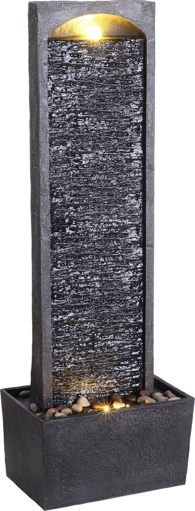 Teamson Home Hoog Tuin Waterornament Met Lichten - Waterfontein - Waterval Ontwerp - 470 l/h