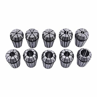 Dailygoods- Spanbussen Set van 10 - CNC Werkstukhouder - Graveermachine - Draaigereedschap - 1 tot 10 mm - Zelfontlastbaar Design - Spantang