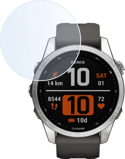 Screenprotector Geschikt voor Garmin Fenix 7S - Extra Sterk - Tempered Glass - Gehard Glas - Beschermglas Screen Cover - Bescherm Protector voor Smartwatch
