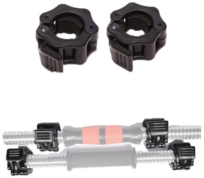 Dailygoody - Barbell Clips - Gewichtheffen - Quick-Release - Zwart - Vergrendeling - Duurzaam en lichtgewicht - Geschikt voor Unisex - One size