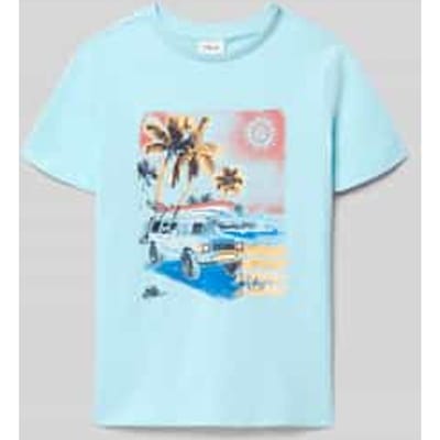 T-shirt met omkeerbare print aan de voorkant en ronde hals kind s.Oliver