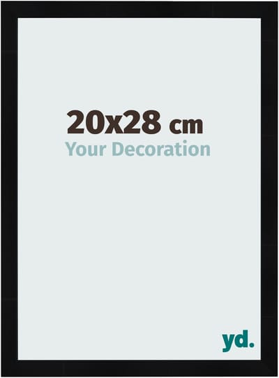 Your Decoration - Fotolijst 20x28 cm - MDF - Zwart Hoogglans - Pisa