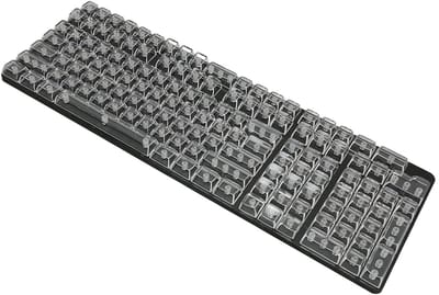 Dailygoody - Vervangende Keycaps - Transparant Pc Keycap Set - Hoogte