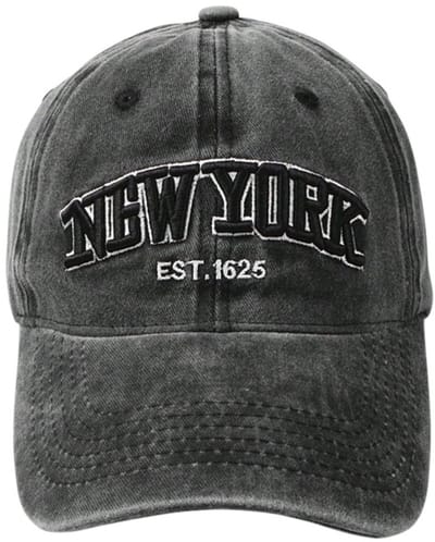Pet - NEW YORK Zwart | Baseball Cap | 100% Katoen | 56-59 cm | Fashion Favorite