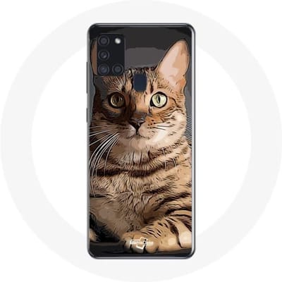 Samsung Galaxy A21S hoesje Bengaalse kattenras