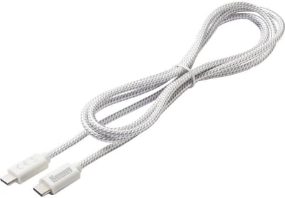 Dehner Elektronik USB-C-kabel USB 2.0 USB-C stekker 1.5 m Wit Power cable (USB-C to USB-C)