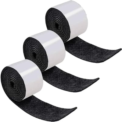Zelfklevende Vilt Rollen voor Meubels - Krasvrije Bescherming, 2 stuks (100x2 cm)