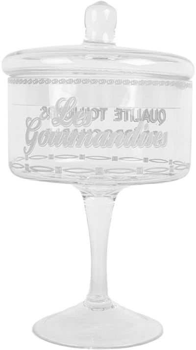 Clayre & Eef Voorraadpot Ø 13x24 cm Transparant Glas