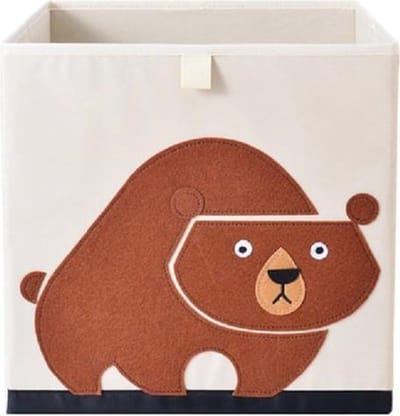 Frusqo Opbergmand Opbergdoos Opbergbox Speelgoedbox Bruine beer, organizer kinderen