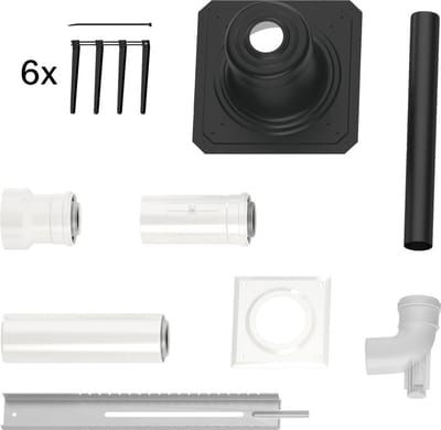 Bosch Afvoeraccessoires FC-Set60-C93x basisset C93x, d:60/100mm kunststof, 7738112778