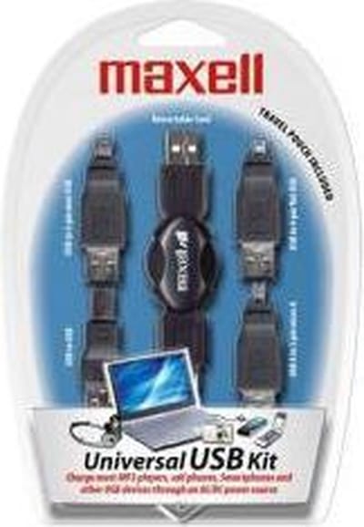 Maxell USB Kit oplader voor mobiele apparatuur