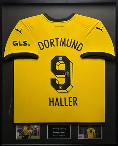 Sebastien Haller Borussia Dortmund ingelijst 22/23 thuis shirt