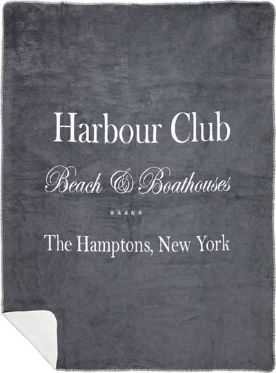 plaid harbour club grijs 150x200cm