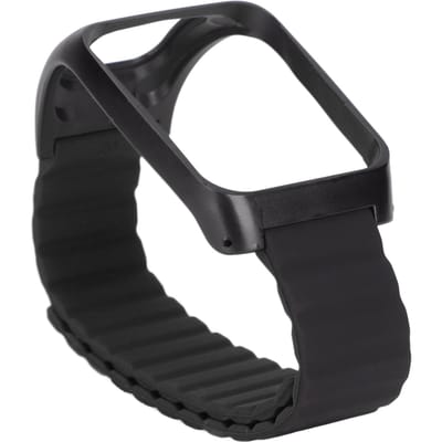 Siliconen Magnetische Horlogeband Horloge Vervangende Band Verstelbare Horlogeband voor TomTom Runner 2 Type 1 black