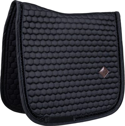 Kentucky Horsewear - Zadeldoek glitter band dressage zwart