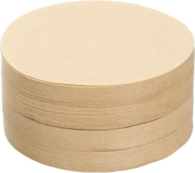 Dailygoods - QUARKZMAN Koffiefilters, 70 mm, ronde papieren filters, natuurlijke tuit voor thuis- en kantoorgebruik, met koffiezetapparaten, handmatige en druppelvormige filtratie, 600 stuks