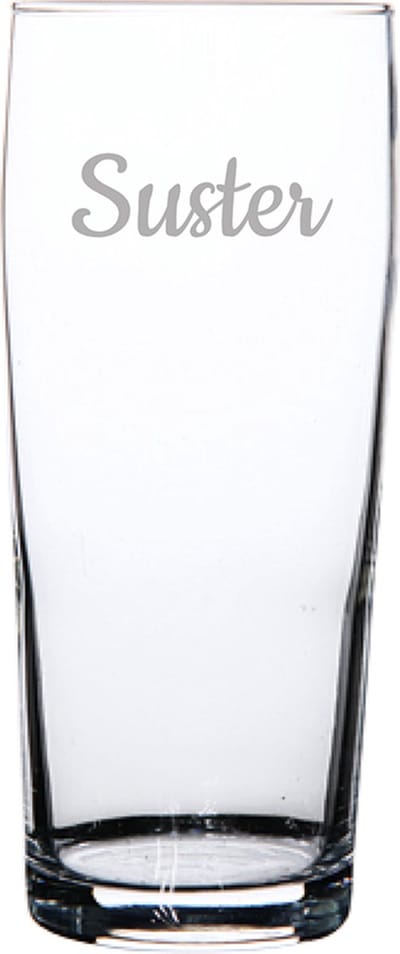 Gegraveerde bierfluitje 19cl Suster