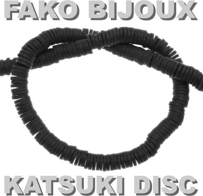 Fako Bijoux - Katsuki Disc Kralen - Polymeer Kralen - Surf Kralen - Kleikralen - 6mm - 350 Stuks - Zwart