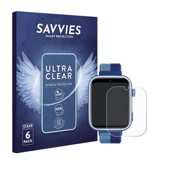 Savvies - Screenprotector voor JoJoego 4G Smartwatch kids - Folie Beschermfolie transparant 6 Stuks
