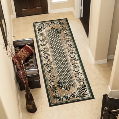 Tapiso Atlas Vloerkleed Gangloper Carpet Tapijt Groen Maat- 70x200