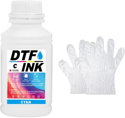 Creatorally DTF inkt - 1pcs - Cyan - DTF transfer inkt voor textielbedrukking - thermische transfer voor DTF-printers - DTF overdracht - 500ml - compatibel met i3200, DX5/DX7, 5113, i4720, XP600