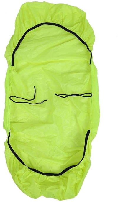 Allecto - Fietstas met regenhoes - Waterdichte fietszitje tas - Fluorescerend groen - Opvouwbare regenbescherming - Bescherm je bagage - Geschikt v..