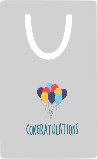 Hacebo® - congratulations metalen boekenlegger - Felicitatie - iemand die iets heeft behaald of jarig is - verjaardagscadeau - cadeau - kado - geschenk - verjaardag - gefeliciteerd Bladwijzer boekenleggers - 7.6 cm x 5cm