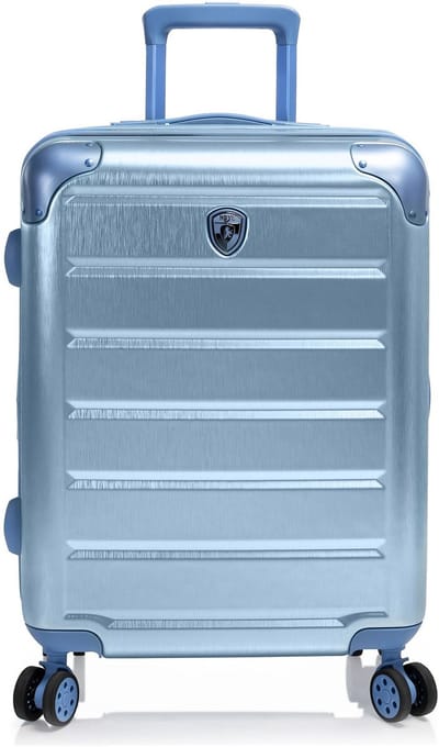 Heys Alumix 4 wielen Cabinewagen S 55 cm met uitbreidingsplooi - Harde bagage - TSA slot - icy blue
