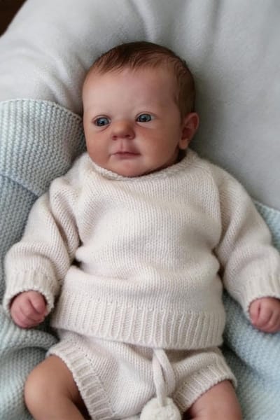 Realistische Reborn Baby Pop - Levensgrote Pop Peuterpop - Koesterend Spel - Zacht Doek Lichaam - 45 cm - Niet gespecificeerd