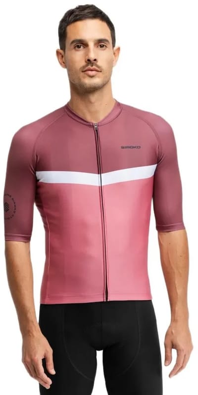Siroko M2 Ezaro Korte Mouw Wielertrui Roze M Man