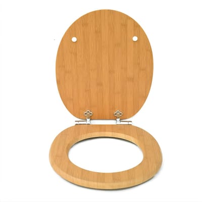 WC-bril - Toiletbril – Voor Badkamer & Toilet – Soft-Close – Comfortabele Toiletbril - Houtlook