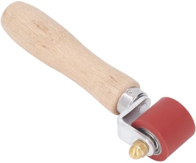 Dailygoods- Naadroller Hittebestendig 28 Mm - Gladmakende Naadroller - Drukwiel voor Lassen - PVC-Rollen/Dekzeilmembranen - Siliconen/Beukenhout
