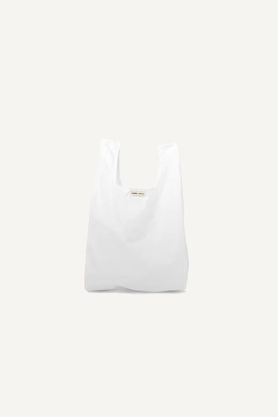 Monk bag • Shopper • Nylon • White - 30 x 55 cm