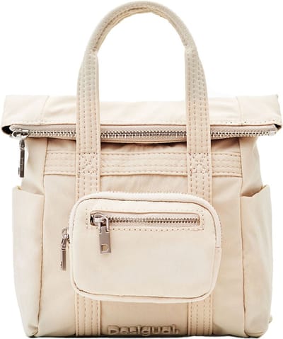 Desigual Vrije tijd rugzak Schoudertas Modular Voyager Across Body Bag White Crème