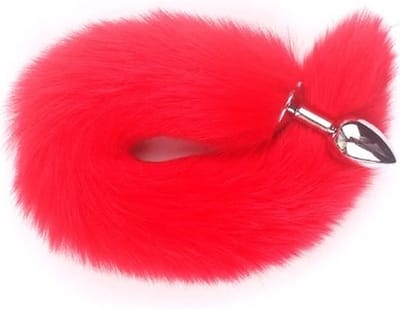Go Go Gadget - Foxtail - Anale Buttplug - Geschikt voor Mannen en Vrouwen - Vossenstaart - Rood