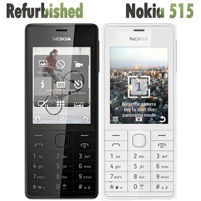 Gereviseerde Nokia Originele Nokia 515 Dual SIM Mobiele Telefoon Simple Set zwart