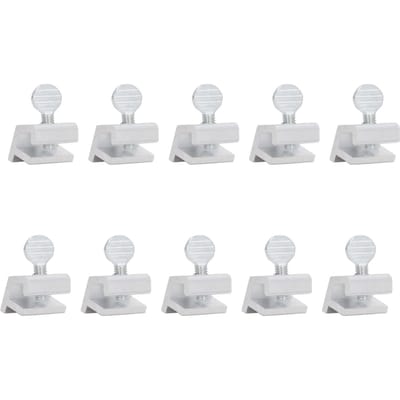 10 stuks Schuifraamslot Aluminiumlegering Veelzijdig Eenvoudige Installatie Raamveiligheid Veiligheidsslot white