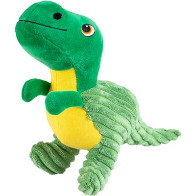 Duvoplus - Speelgoed Voor Dieren - Hond - Pluche Dino Iguanodon Corduroy 26x22x13cm Groen - 1st