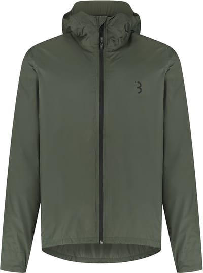 BBB Cycling MultiShield Regenjas Fiets: Urban & Sport - Waterdicht 10K en Ademend - Heren & Dames Fietsjas - Olijfgroen - Maat S - BBW-475
