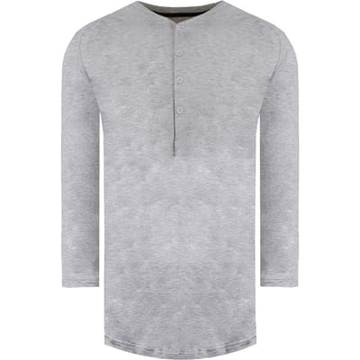 Under Armour Recovery Sleepwear Heren Grijs Henley Top