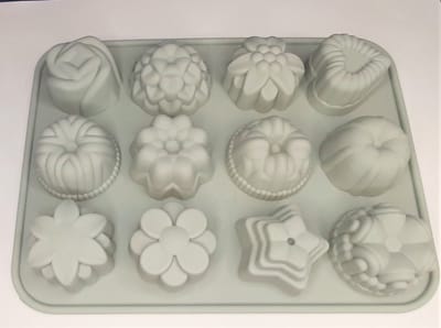 EIZOOK Silicone fruit bloem cake bak ijs vormen | Grijs